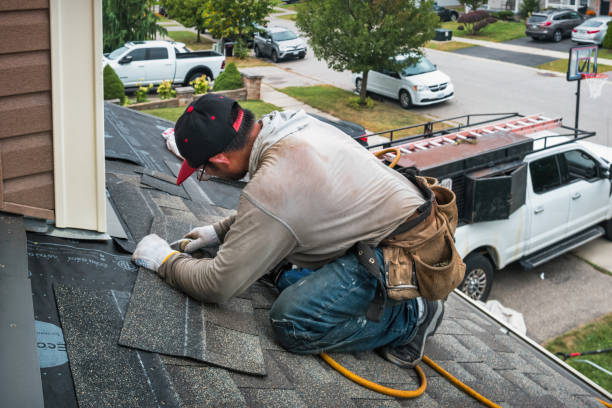 Professional Emergency Roof Repair technician working in Belleville, PA